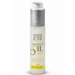 Huile de massage comestible parfum banane