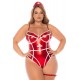 Costume sexy infirmière grande taille 3 pièces - MAL60041XASHW