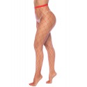 Collant large maille rouge - MAL1106RED