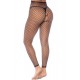 2 en 1 Top ou pantalon en résille noire - MAL1120BLK