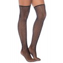 Bas résille noire avec strass - MAL1124BKRH