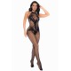 Combinaison en résille noir - MAL1116BLK