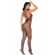 Combinaison en résille noir - MAL1116BLK