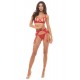 Ensemble 3 pièces rouge - REN53050-TRED
