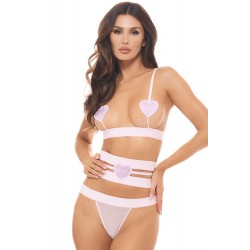 Ensemble 3 pièces rose pastel - REN53051-FTRL