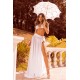 Ensemble 3 pièces blanc soutien gorge, masque et string - MAL8936WHT