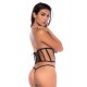 Serre taille et string noir - MAL2789BLK