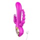 Vibromasseur Rabbit rose avec chapelet vibrant - TOZ-024PNK