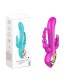 Vibromasseur Rabbit rose avec chapelet vibrant - TOZ-024PNK