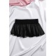 Mini jupe noire en résille transparente Stella - LSN3