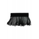 Mini jupe noire en résille large transparente Sofia - LSN4