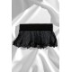 Mini jupe noire en résille large transparente Sofia - LSN4