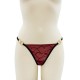 String bordeaux avec anneaux détachables - PM05GOPC-BRED