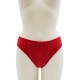 Culotte rouge en dentelle avec nœud en satin - PF09LRED