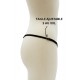String noir avec bijou perle strass dorés - PA06MBLK