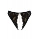 String noir avec bijou couleur aléatoire et chaîne dorée - PA05MBLK