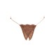 String en dentelle taupe ouvert avec chaînes dorées - PA01MTAUPE