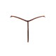 String en dentelle taupe ouvert avec chaînes dorées - PA01MTAUPE