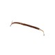 String en dentelle taupe ouvert avec chaînes dorées - PA01MTAUPE