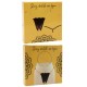 String en dentelle marron ouvert avec chaînes dorées - PA01MBRW