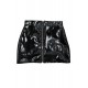 Jupe noire en simili cuir avec zip Lara - LSL6-S