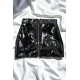 Jupe noire en simili cuir avec zip Lara - LSL6-S