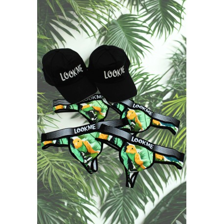 Pack 4 Strings Homme LM2402-57BIR LOOKME 2 Casquettes Offertes