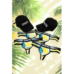Pack 4 Strings Homme LM2402-57LEM LOOKME 2 Casquettes Offertes