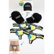 Pack 4 Strings Homme LM2402-57LEM LOOKME 2 Casquettes Offertes