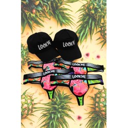 Pack 4 Strings Homme LM2402-57SWE LOOKME 2 Casquettes Offertes