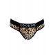 String en résille imprimé léopard gris - LM2501-57GREY
