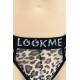 String en résille imprimé léopard gris - LM2501-57GREY