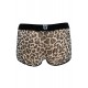 Boxer en résille imprimé léopard gris - LM2501-67GREY