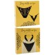 Tanga noir en dentelle avec bijou losanges dorés - PM01GBLK