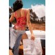 Body en Tulle Brodé Fleuri - MAL8928GAR
