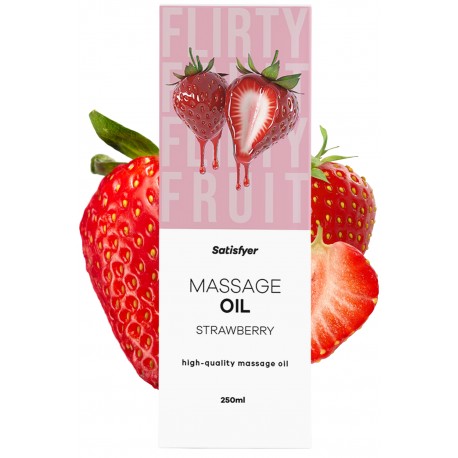 Huile de massage Fraise 250 ml Satisfyer - CC597057