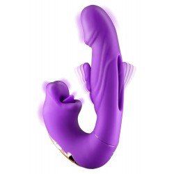 Vibromasseur rabbit 3-en-1 à triple stimulation Kissy - CC531055020120