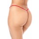 Babydoll grande taille Mapalé brodée avec string - MAL7620XRED