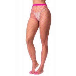 Collant large maille rose - MAL1106NPK