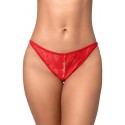 String sexy rouge en dentelle avec chaînes - MAL133RED