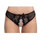 Culotte noire ouverte - MAL115BLK