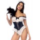 Costume sexy de soubrette 2 pièces - MAL60058COS