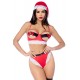 Déguisement sexy Mère Noël 3 pièces - MAL60066COS