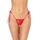 Babydoll Mapalé espiègle avec string à nouer - MAL7621RED