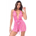 Babydoll Mapalé sensuelle avec string dentelle - MAL7622PINK