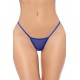 Babydoll bleu dentelle, résille et string - MAL7612BLUE