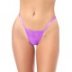 Babydoll dentelle extensible violette et string - MAL7613WORC
