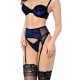 Ensemble 3 pièces Mapalé en velours floral - MAL8938BKB