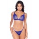 Ensemble sexy 3 pièces avec broderie brillante - MAL8944SAPP