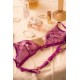 Ensemble sexy 2 pièces en dentelle satinée - MAL8947PKAG